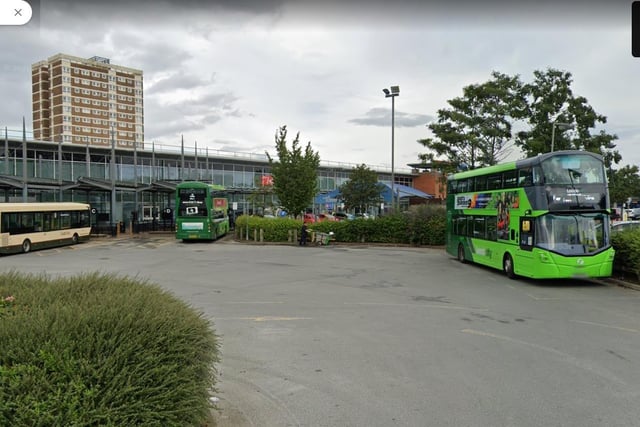 Best: First Bus service 16 between Pudsey Bus Station - Whinmoor Shopping Centre.