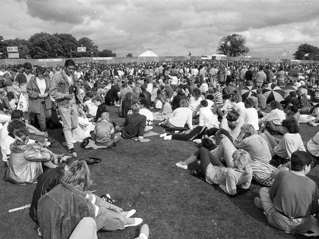 The King of Pop Michael Jackson performed at Roundhay Park in August 1988.
