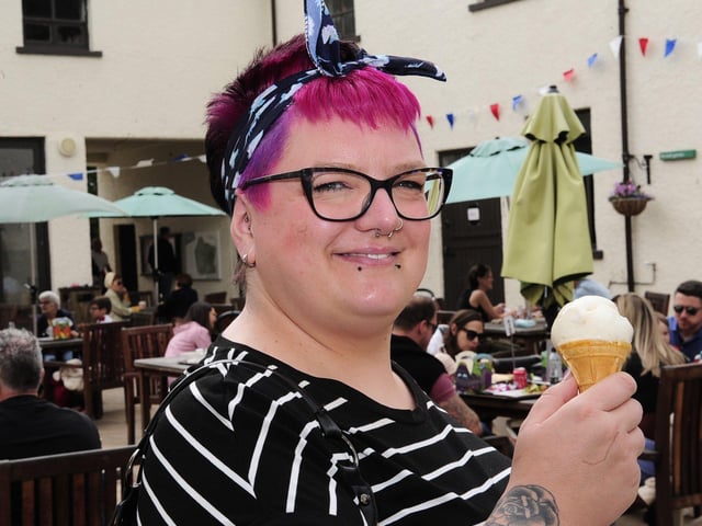 Cooling ice cream for Jen Kenny