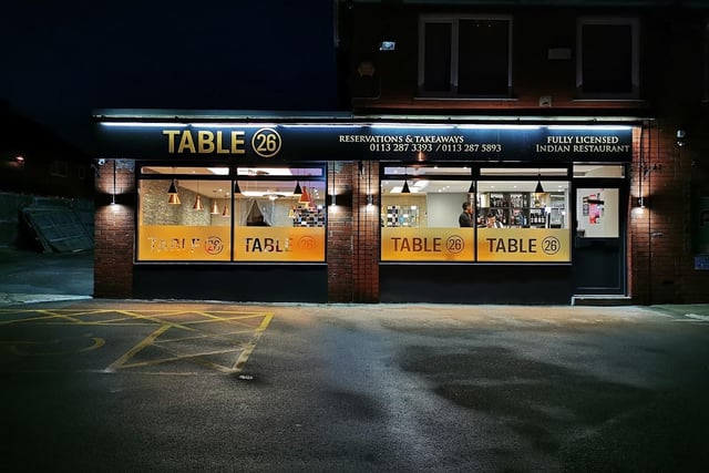 Table 26, Church Lane, is an award-winning restaurant in Swillington. It was declared the winner of the best Indian restaurant in Yorkshire and Humberside at the English Curry Awards 2021.