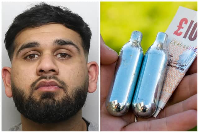 Kiani was caught with cocaine, cannabis and nitrous oxide.