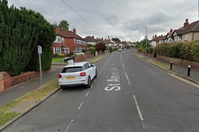 The reported incident happened on St Anne's Road in Headingley. Photo: Google