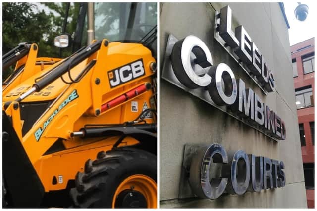 Gilroy admitted two counts of handling stolen goods involving a JCB and a Volvo excavator. (library pics by National World)