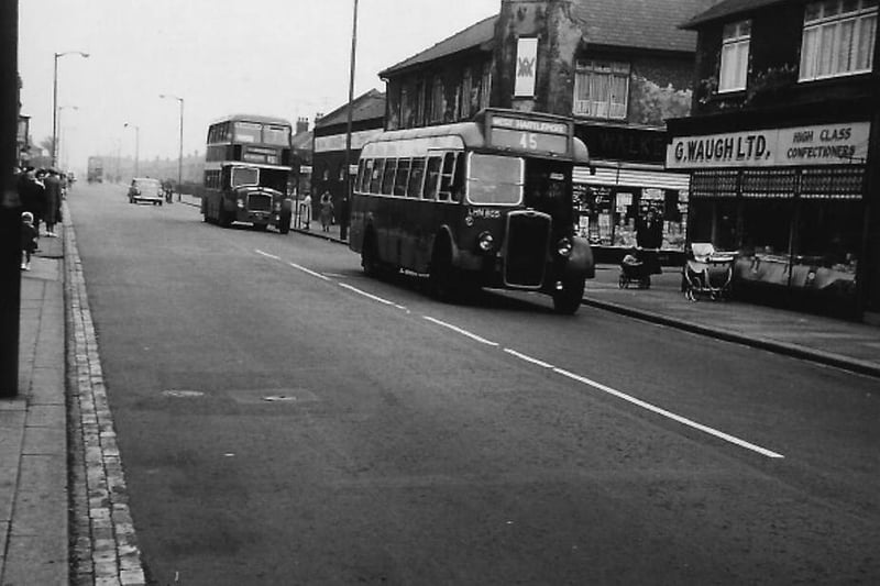 Back to the 1960s for this photo looking north up Raby Road with G. Waugh on the right. Photo: Hartlepool Library Service.