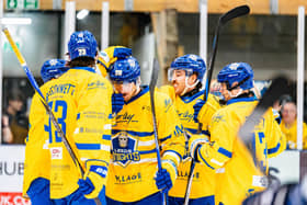 ONE LAST PUSH: Leeds Knights' players are looking to end their 2025-26 NIHL National season with some silverware. Picture: Kev Bland/Knights Media.