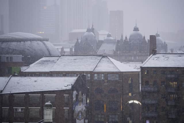 Snow, sleet and hail are forecast in Leeds today (Photo: @BobPetUK)