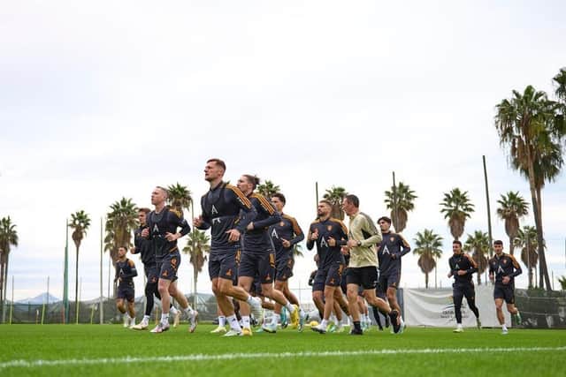 TRAINING CAMP: For Leeds United in Spain.