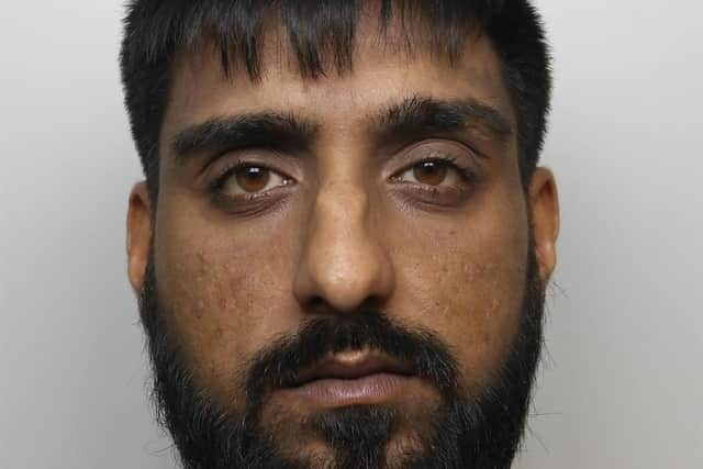 Yousaf Aziz, 22, admitted the charges in court and was sentenced to 33 months. Picture: WYP.