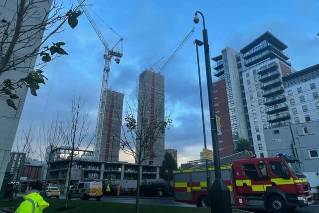 An 'unstable' crane on Riverside Way has led to disruption in the city centre. Photo: National World