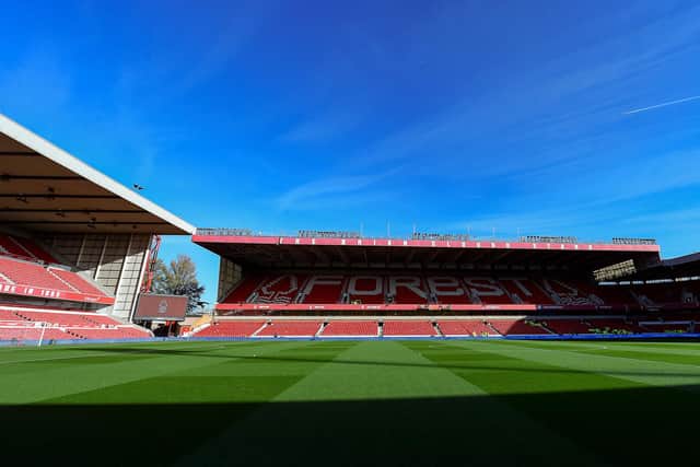 TV PICK: Nottingham Forest v Leeds United at the City Ground, above. Photo by Andrew Powell/Liverpool FC via Getty Images.