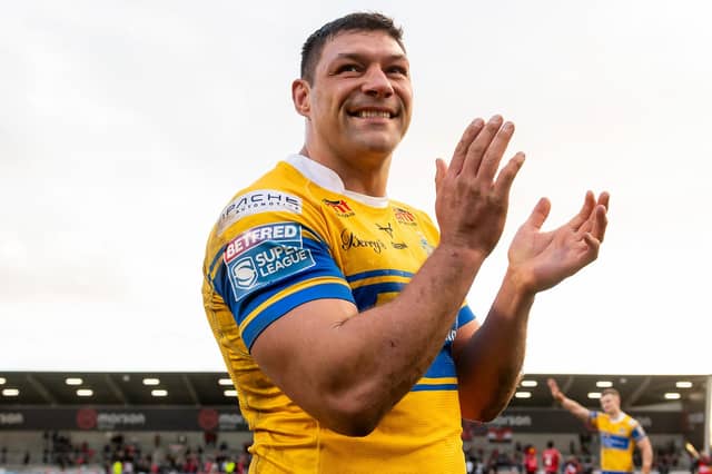 Ryan Hall could "play until he's 40", Leeds Rhinos coach Brad Arthur says. Picture by Allan McKenzie/SWpix.com.