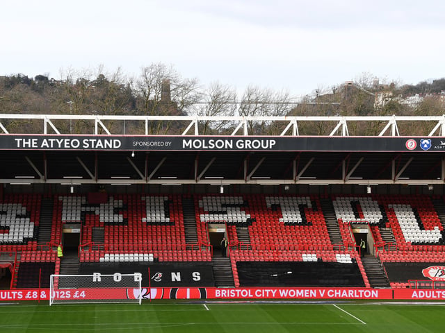 The newly-renovated home of Bristol City now holds a capacity crowd of 27,000, which means the Robins are more than happy to allow up to 3,000 travelling supporters pack out the away end in the West Country. Leeds visit on February 3. (Photo by Alex Burstow/Getty Images)