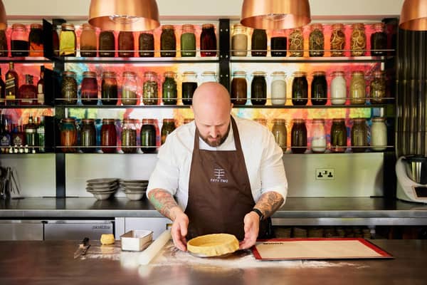 Fiftytwo in Harrogate – made out of shipping containers - has been awarded a Michelin Star for the first time. Chef Adam Degg pictured.