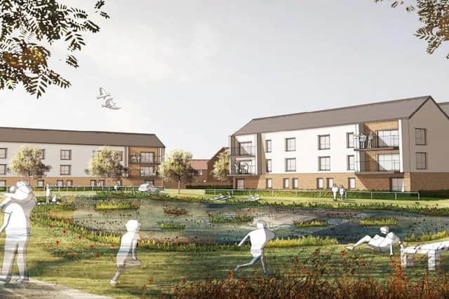An artist's impression showing what part of the new estate might look like, once finished. Picture courtesy of Leeds City Council/YouTube.