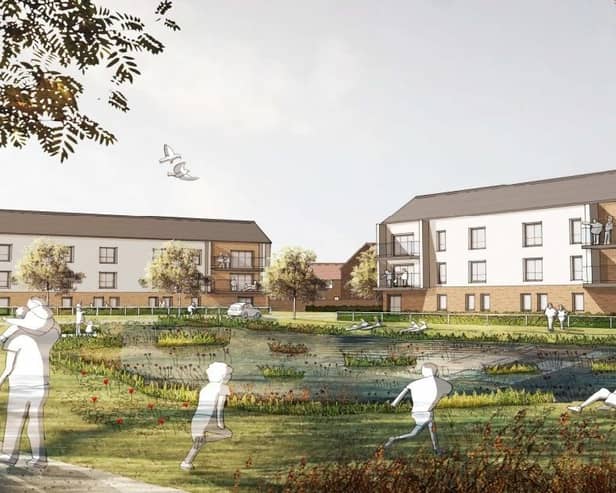 An artist's impression showing what part of the new estate might look like, once finished. Picture courtesy of Leeds City Council/YouTube.