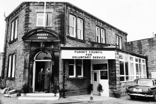 Pudsey House opened in May 1976.  The former fire station on the Market Place was the headquarters of Pudsey Council of Voluntary Services.