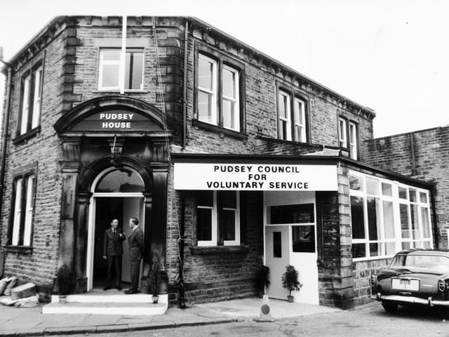 Pudsey House opened in May 1976. The former fire station on the Market Place was the headquarters of Pudsey Council of Voluntary Services.