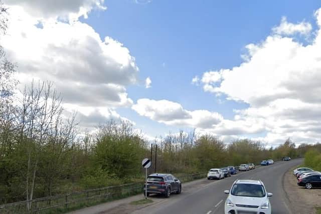 Double yellow lines have been painted along Astley Lane, which leads St Aidan’s Nature Reserve, near Methley.