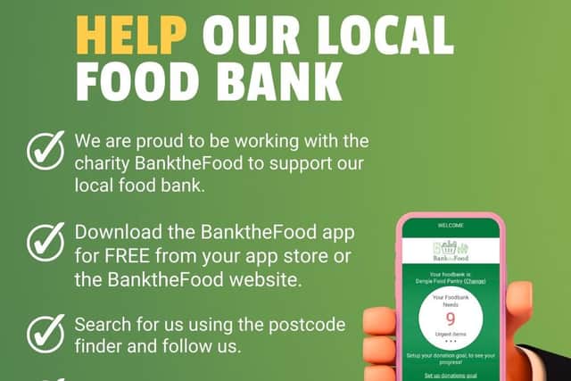 BanktheFood appeal for schools to use the app to help local food banks