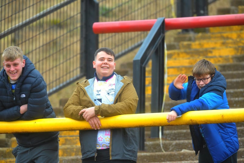 Leeds Rhinos were beaten 34-8 by Bradford Bulls, but visiting fans enjoyed a rare visit to Odsal.