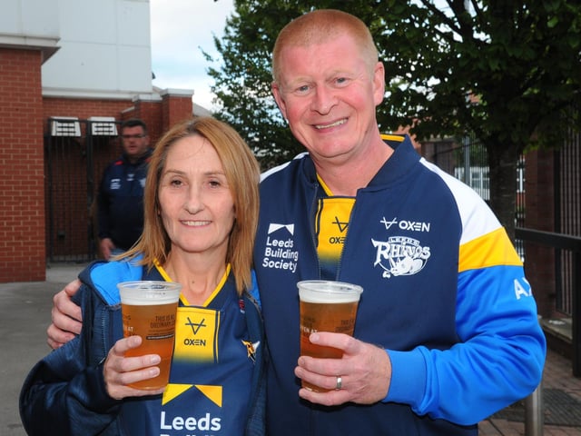 Rhinos fans Sharon and Carl Mahoney, of Seacroft.