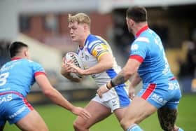 James McDonnell has recovered from a hamstring injury and could make his first Leeds Rhinos appearance since Boxing Day when Catalans Dragons visit AMT Headingley today (Saturday). Picture by Steve Riding.