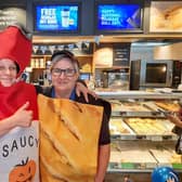 Liz McCormack and Tracy Monsarrat at the Greggs store on Town Street in Armley