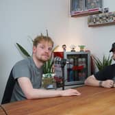 The Man Overboard Podcast hosts, discussing music, politics, pop-culture and more, from left to right, Joe and Tim. Photo: Man Overboard Podcast