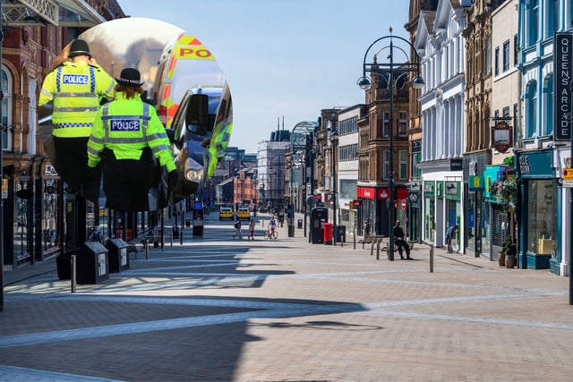 There were 1,764 shoplifting crimes in the city centre
