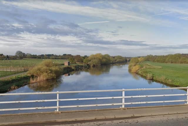 The River Calder at Methley Bridge, Castleford, where emergency services were rushed to the scene (Photo: Google)