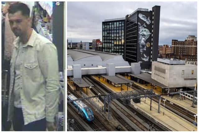 Police are looking for a man seen in Leeds station