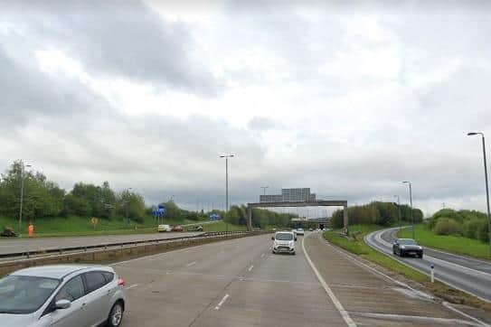 Police closed the M1 near junction 44 (Photo: Google)