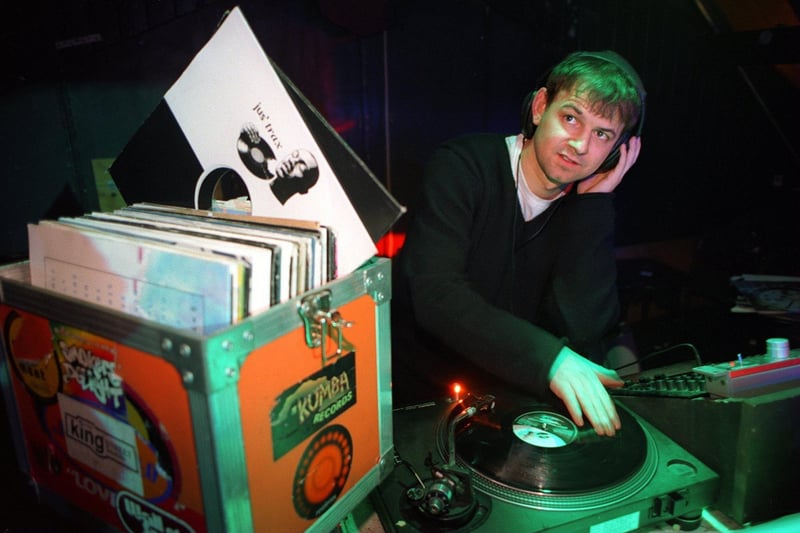 Do you remember DJ Marshall? He was on the decks at the Pleasure Rooms. Pictured in January 1996.