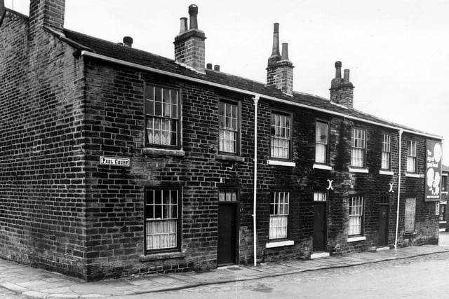 Peel Court in September 1959. This is the corner with Woodhouse Street.