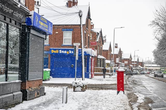 The Met Office's yellow weather warning for snow and ice remains in place in Leeds today (January 16). Photo: Tony Johnson.