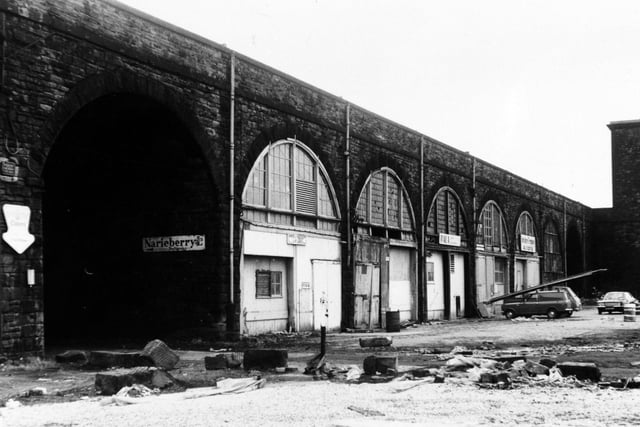 The arches on Wellington Street were earmarked for demolition in January 1981 to make way for a massive office warehouse and hotel complex.