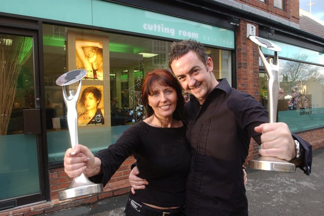 November 12003 and Karen and Charles Dodd of Cutting Room were celebrating being a cut above the rest after being named Hairdressers of the Year.