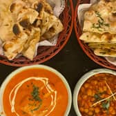 Michelin-recommended restaurant Dastaan is located on Otley Road. Pictured is the chilli garlic naan, butter naan, channa masala and paneer butter masala.