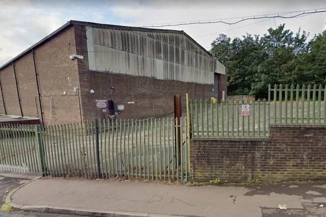 The unit in the Wide Lane Industrial Estate that could be turned into a gym if plans are approved. Picture: Google