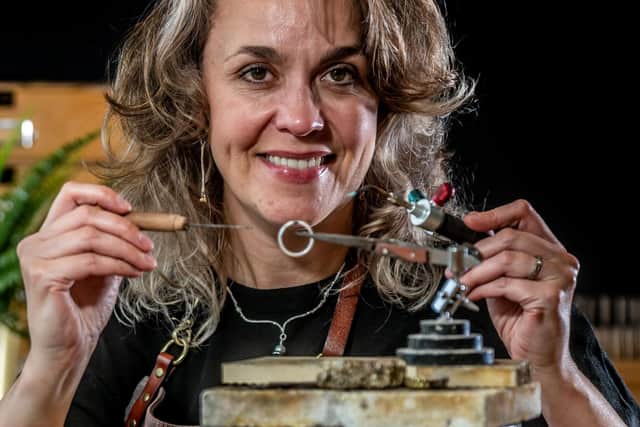 Jewellery maker Emma White, of Leeds, who took part in series 2 of TV show on BBC Two - All That Glitters.