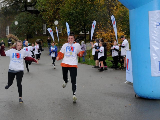 The run started after a two-minutes silence and runners were awarded a Poppy Run medal to mark their achievement.