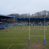 A general view of Halifax Panthers playing Catalans Dragons at the Shay a year ago. Picture by Olly Hassell/SWpix.com.