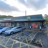 The McDonald's branch in Dewsbury Road, Wakefield, which was forced to close temporarily after being flooded during severe weather (Photo by Google)