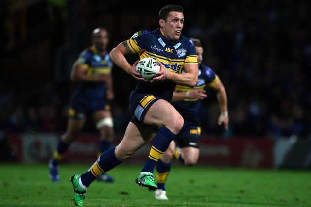 Shaun Lunt on the attack for Leeds Rhinos in 2012. Picture by Vaughn Ridley/SWpix.com