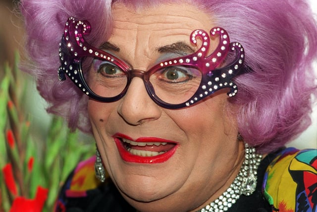 Dame Edna talks about her shows at the theatre, which were due to take place the following month.