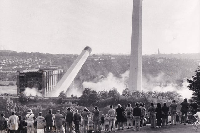Enjoy these photo memories from the day two city landmarks came crashing down.