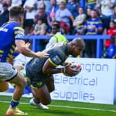 Maika Sivo has scored a hat-trick of tires in both Leeds Rhinos' wins against Warrington Wolves this season. Picture by Olly Hassell/SWpix.com.