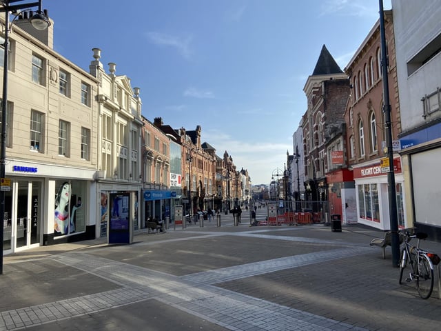 An empty Briggate.