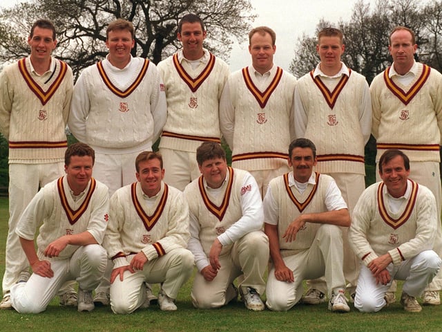 Methley Cricket Club pictured in May 1996. Back row, from left, are Richard Smart, Lee Mills, Matt Moore, Michael Waite, Chris Leaf and John McHale. Front row, from left, are Peter Oldham, Alec Gilston, Kevin Rich, Neil Lockett and Steve Rowse.