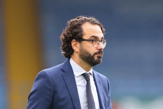 United director of football Victor Orta is on the hunt for another left-back (Photo by Robbie Jay Barratt - AMA/Getty Images)